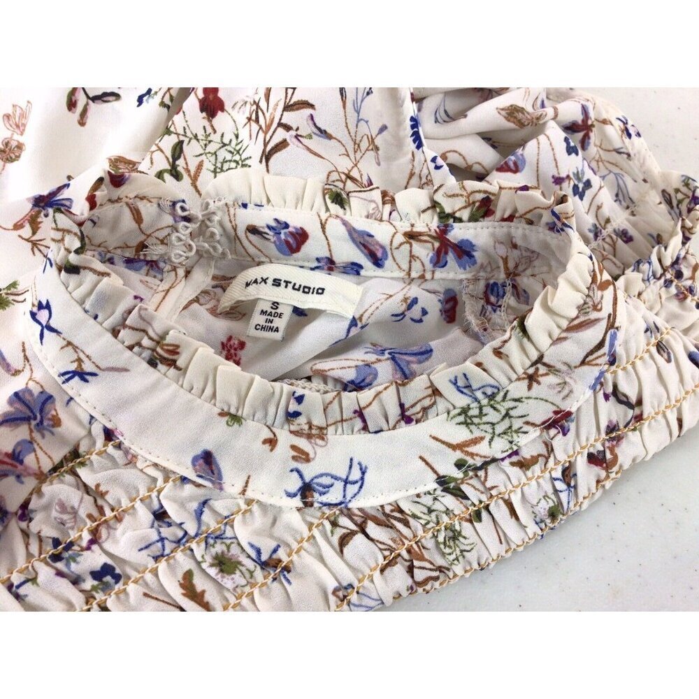 Max Studio Floral Blouse Top Womens Small - Picture 4 of 6